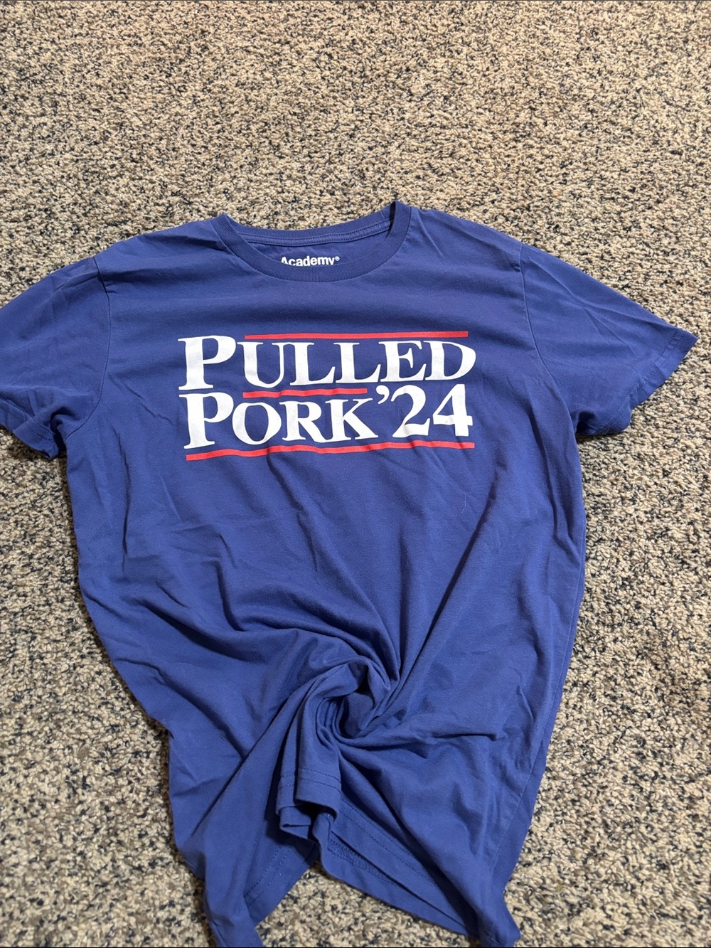 Pulled Pork '24 Short-Sleeve Graphic Tee - Blue